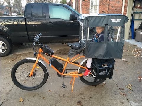 DIY Rain / Wind / Snow Cover for RadWagon Electric Cargo Bike - YouTube