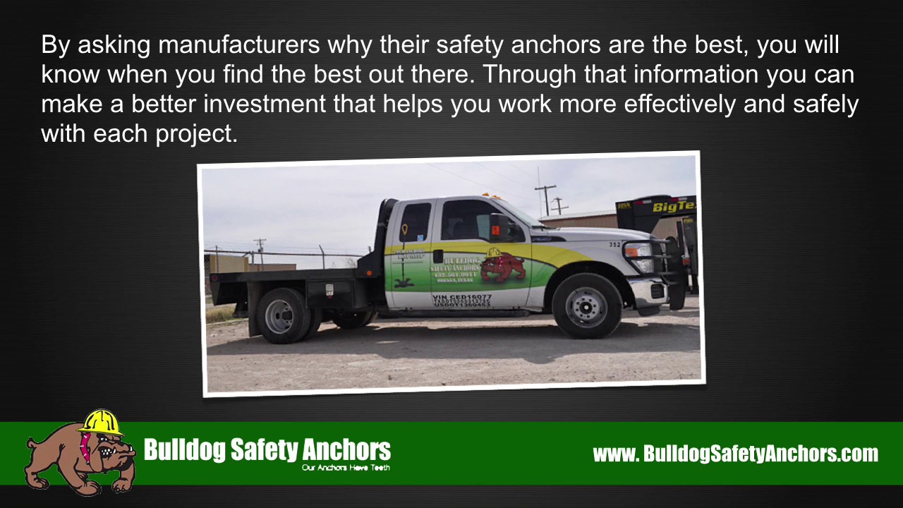 Oilfield Safety Anchors