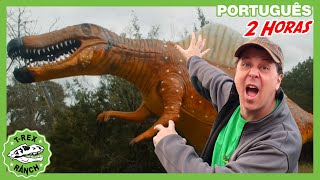 🌎 Uma Aventura no Mundo dos Dinossauros! | Parque do T-REX | Vídeos de Dinossauros para Crianças