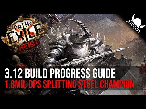 1.8MIL DPS SPLITTING STEEL CHAMPION - 3.12 Heist League - Path of Exile - YouTube