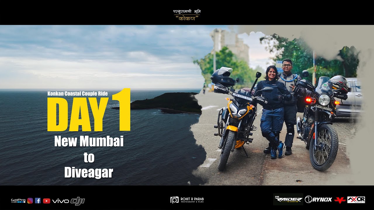 Day 1 | Konkan Coastal  Couple Ride 2025 |  New Mumbai to Diveagar