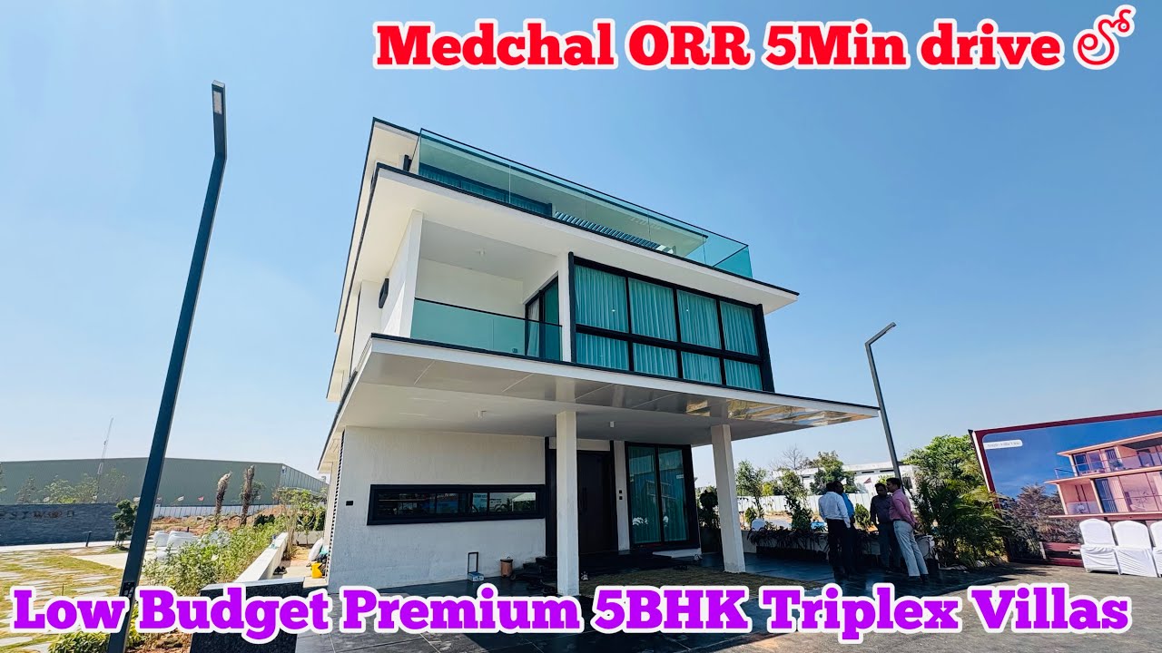 Low Budget Triplex  Villas For Sale At Medchal Kompally| Premium Gated Community Villas Hyderabad 