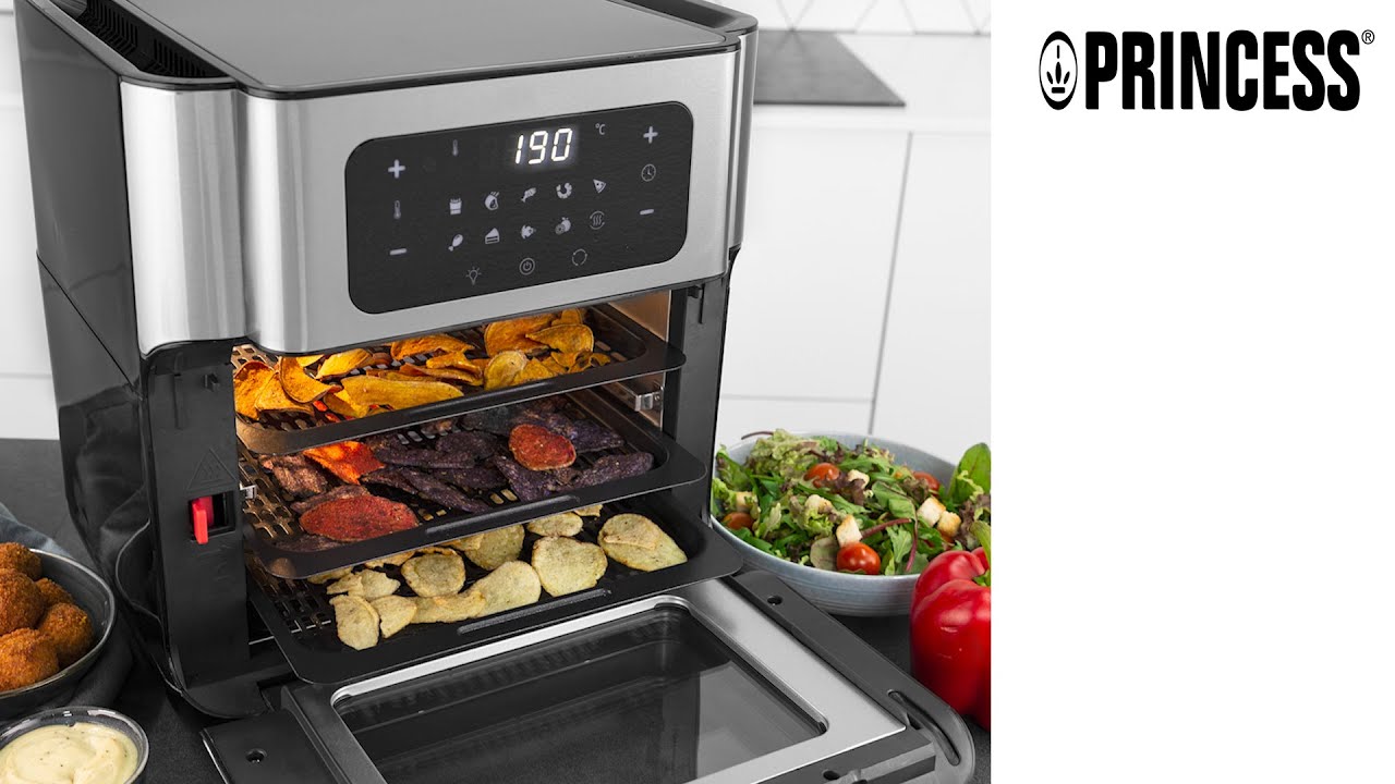 Princess 182065 Aerofryer Oven – Volume 10 Liter – Stainless Steel - YouTube