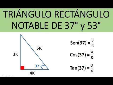 Triángulo Rectángulo Notable de 37° y 53° | Razones Trigonométricas | Ejemplos