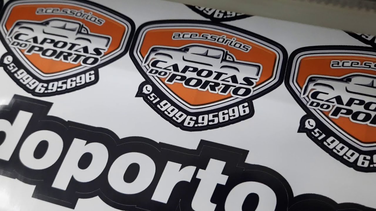 Corte contorno etiquetas em adesivos impressão digital em Porto Alegre ...