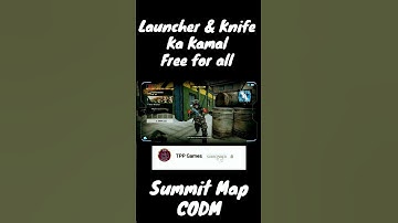 Launncher & knife se kamal ke last two kill in Multiplayer Match Free for all Gungame/gunfight @CODM