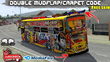 BUSSID CARPET/DOUBLE MUDFLAP CODE/Kenyan Gameplay /check description 👇