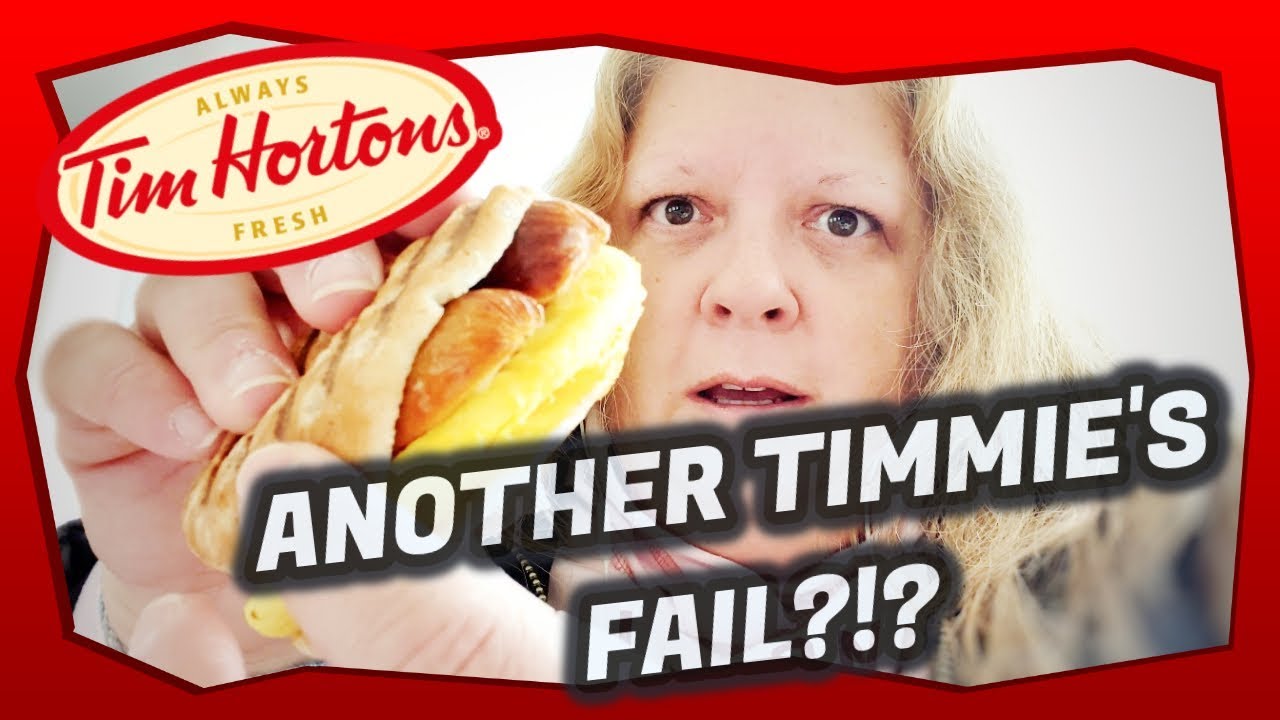 Tim Horton’s Smokey Sausage Multigrain Flatbread Breakfast Sandwich