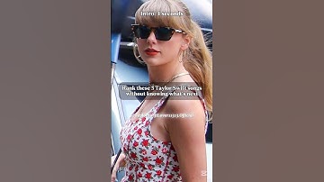 Rank these 5 Taylor Swift songs without knowing what