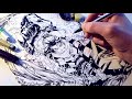 Drawing EPIC Kimetsu No Yaiba Splash Page! Anime Manga Sketch