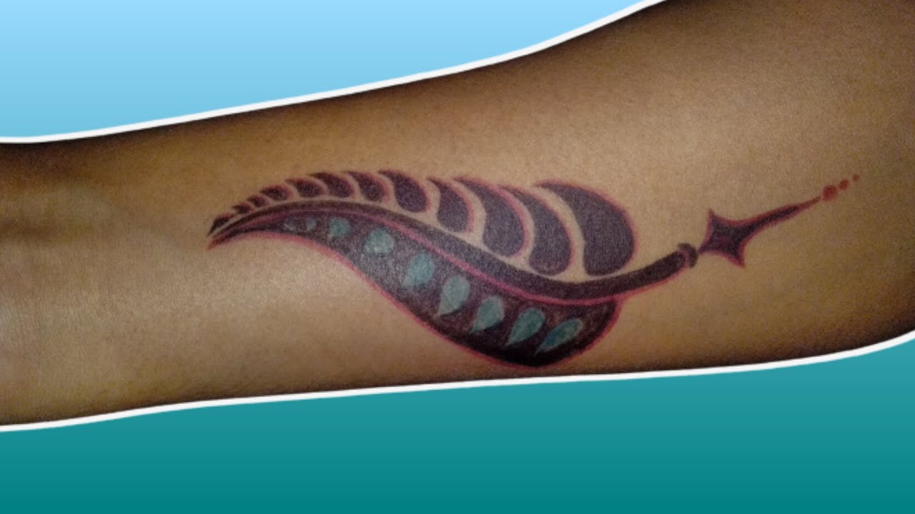 Tribal Tattoo on hand | Leaf Designs step by step 