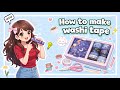 How to make washi tape set/diy paper washi tape ❌no glue gun ❌no sticker paper❌no printouts easy diy