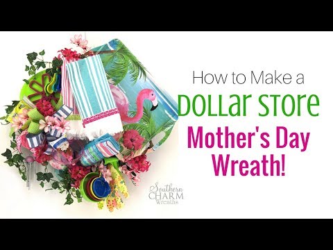 Mother's Day Wreaths | Last Minute DIY How To Make A Mother's Day Wreath