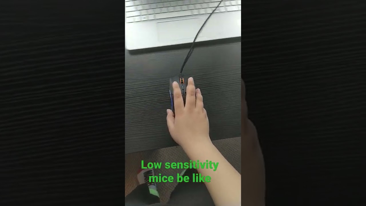 low sensitivity mice show how good u r at gaming
