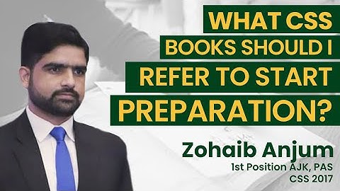 CSS Online  | What books should I refer to start preparation for CSS?