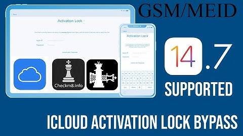 GSM (no MEID) & MEID iOS 14.6 - 14.7 - 14.7.1 iCloud Bypass fix call, notification, iCloud services.