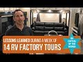 LESSONS LEARNED FROM 14 RV FACTORY TOURS IN A WEEK AT THE RV CAPITAL OF THE WORLD, ELKHART, INDIANA