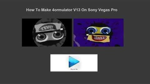 How To Make 4ormulator V13 On Sony Vegas Pro (NewBlue FX Version)