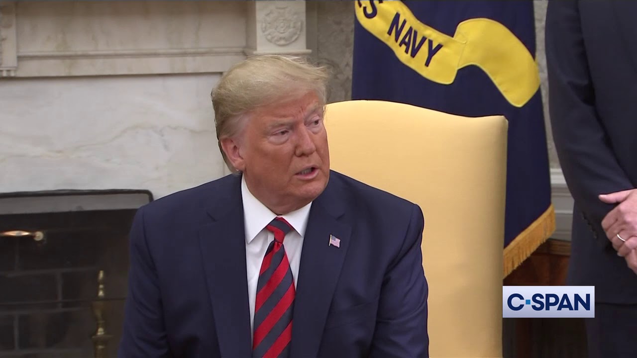 c-span channel President Trump announces sanctions on Iranian National Bank