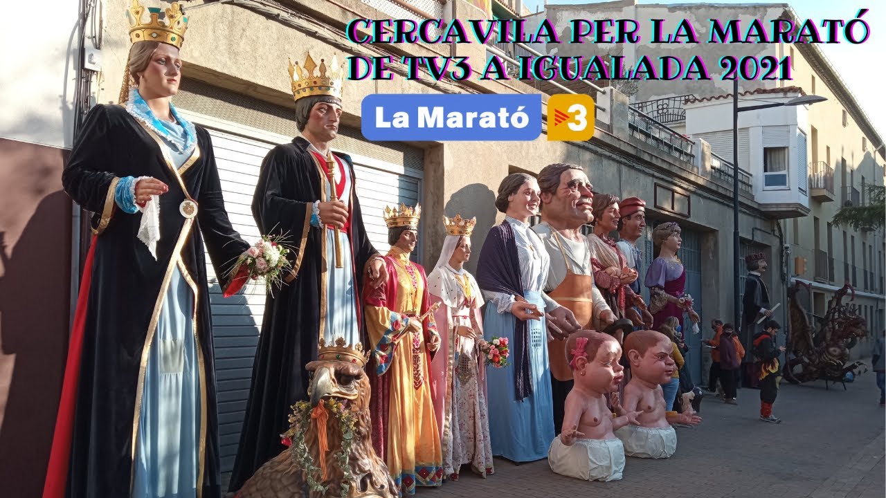 Cercavila per la Marató de TV3 a Igualada (19/12/2021)