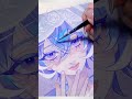 finishing my fav gouache painting ✧ #drawwithme #holbein