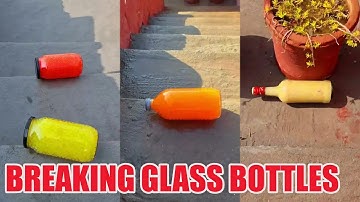 Breaking Glass Bottles Vs Balloon Drops 🔥 Crushing Crunchy & Soft Things! #asmrbreaking  #satisfying