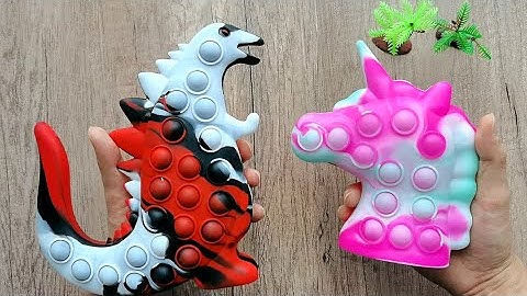 New Godzilla Pop It Unboxing 2021 - 3D Pop It Fidget Toy