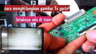 how to fix toshiba led tv striped screen