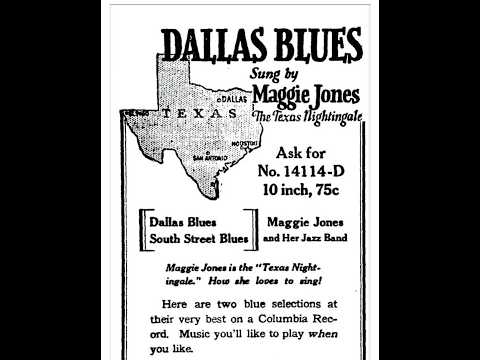 Maggie Jones "Dallas Blues" (1925) Columbia 14114-D