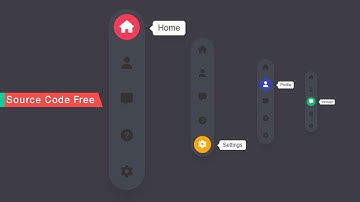 Animated Magic Menu Indicator using HTML CSS And JavaScript | Vertical Tab Menu Design