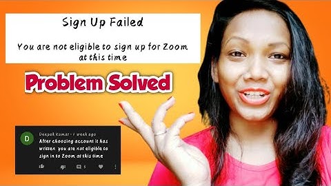 Problem Solved (You are not eligible to sign in Zoom at this time), By Ani-Creations