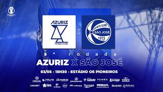 AZURIZ X SAO JOSE - 5ª Rodada Brasileirão Serie D - Radio Azuriz