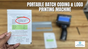 Manual Handheld Inkjet Printer | Portable Batch Coding & MRP Printing Solution