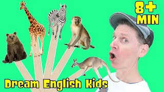 wild animals pop sticks more dream english kids songs