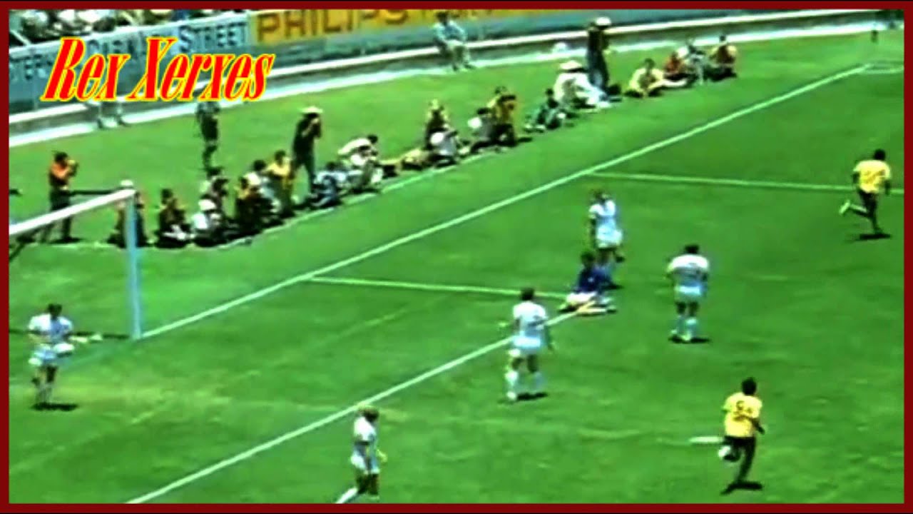 Brazil Vs England 1970 W Cup Jairzinho Goal HD YouTube