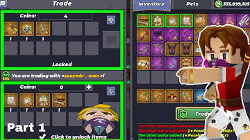 [1] I MAKE A PARTS TRADE SlYSTEM IN BLOCKMAN GO SKYBLOCK