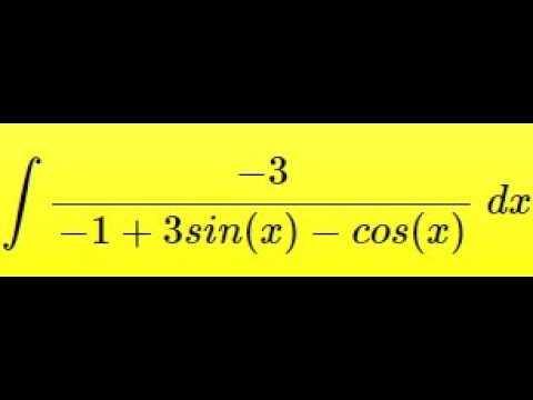 Weierstrass Substitution introduction