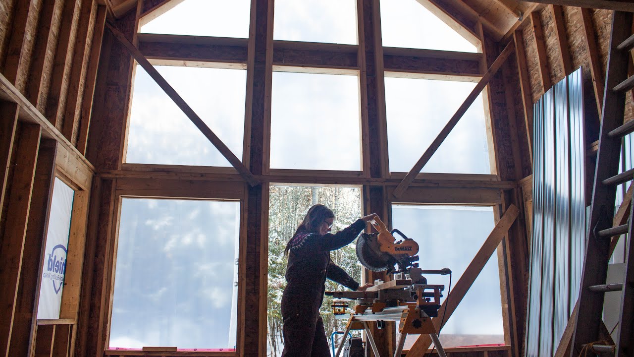 Off Grid CABIN Build | Framing interior walls - YouTube
