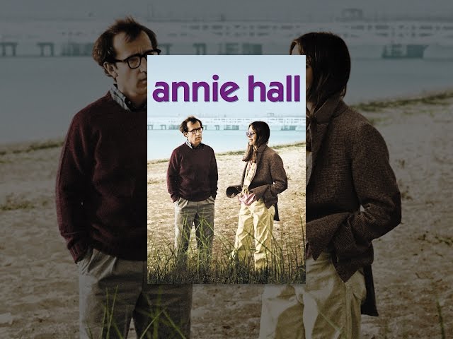 Annie Hall (Diane Keaton) and Alvy Singer (Woody Allen) stand on a beach in NYC in the Annie Hall game