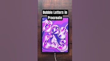 Bubble Letters in Procreate! #procreatetutorials #digitalart #3dart