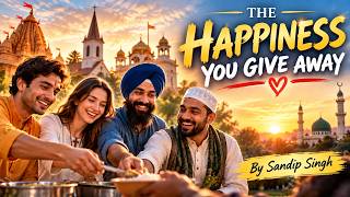 The Happiness You Give Away ❤️ | Spread Love & Kindness | Inspirational English Song | Sandip Singh