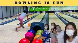 Playing Bowling with friends | Bowling is fun | Miss Jayn