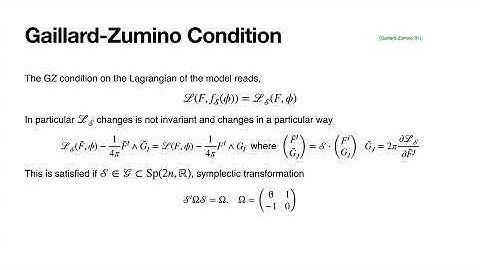 Symmetry Seminar: Fabio Apruzzi: Gaillard-Zumino Non-Invertible Symmetries