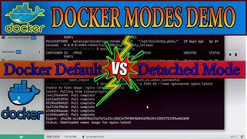 Docker foreground vs detached mode demo | Docker Desktop windows 10