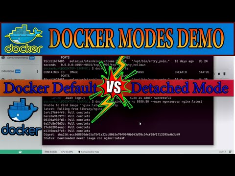 Docker foreground vs detached mode demo | Docker Desktop windows 10
