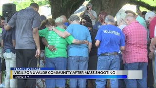 Crowley residents have prayer vigil for the community of Uvalde, Texas