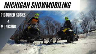 Snowmobiling Michigan's Upper Peninsula | Pictured Rocks Coastline to Munising | Day Trip