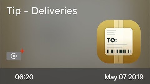 SCOM0836 - Tip - Deliveries