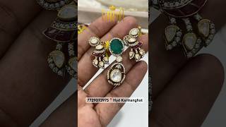 Silver pendant #charithafashionjewellery #silver #jewellery #partywear #indianjewellery