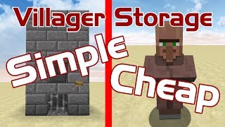 Minecraft 1.12 Simple Villager Storage Tutorial